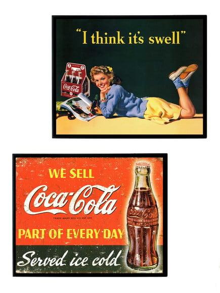 Dupla de Quadros Coca Cola Vintage 03