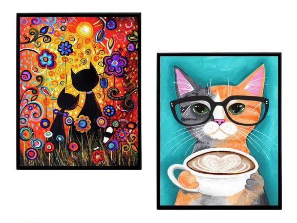 Dupla de Quadros Gatinhos 02