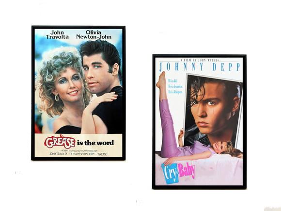 Dupla de Quadros Grease e Cry Baby