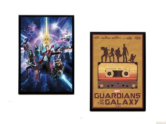 Dupla de Quadros Guardiões da Galáxia