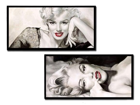 Dupla de Quadros Marilyn Monroe