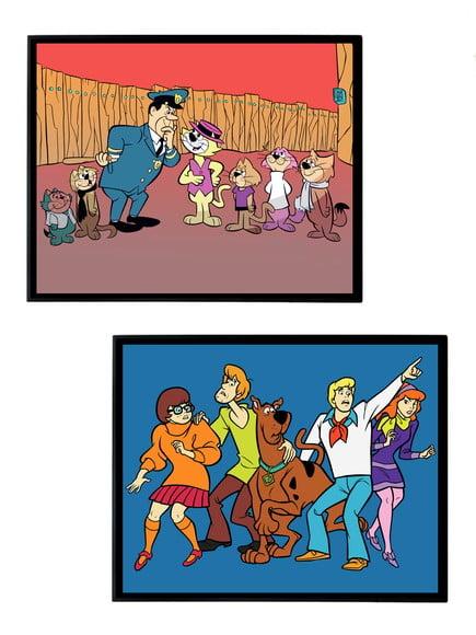 Dupla de Quadros Manda Chuva e Scooby Doo