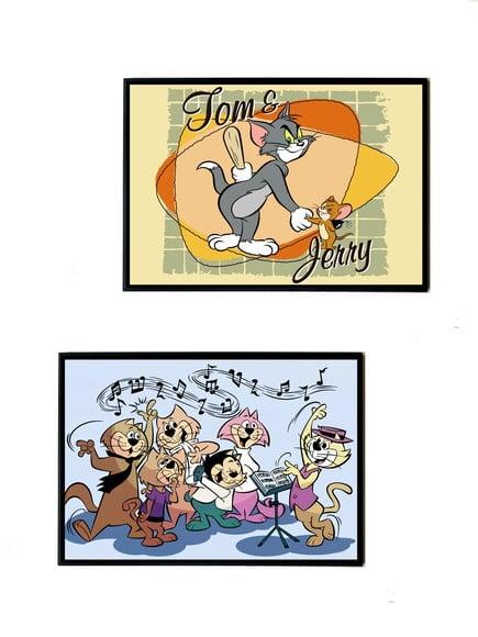 Dupla de Quadros Manda Chuva e Tom & Jerry
