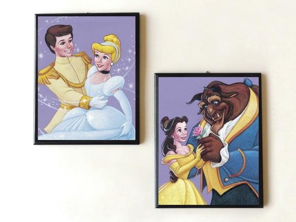 Dupla de quadros Princesas