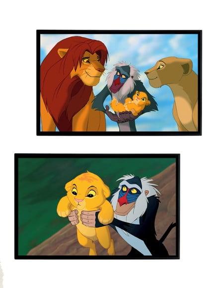 Dupla de Quadros Rei Leão Simba