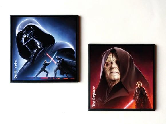 Dupla de quadros Star Wars (Dark Side)