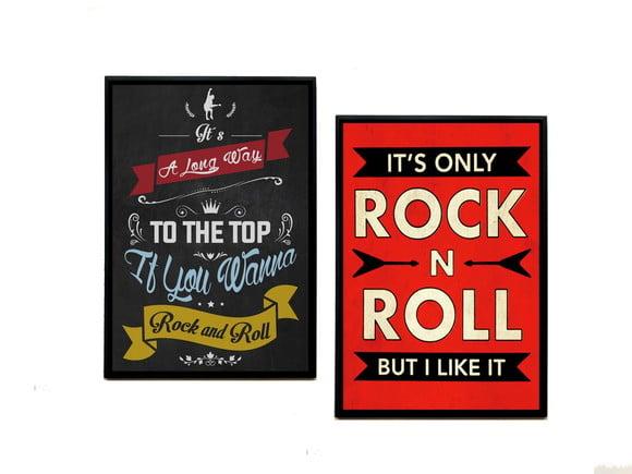 Dupla de Quadros Rock And Roll