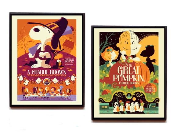 Dupla de quadros Snoopy e Charlie Brown
