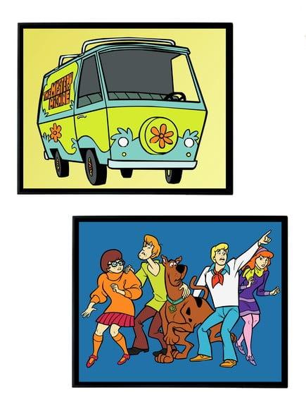 Dupla de Quadros Scooby Doo