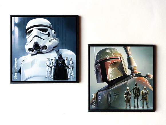Dupla de quadros Star Wars (Dark Side)