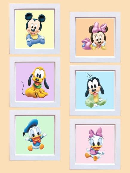 Jogo de Quadrinhos Disney Babies Fundo Colorido