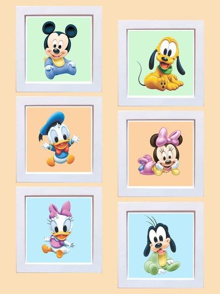 Jogo de Quadrinhos Disney Babies Fundo Colorido 002