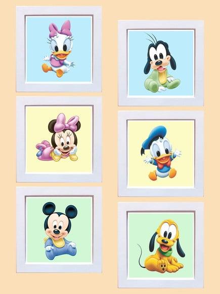 Jogo de Quadrinhos Disney Babies Fundo Colorido 001