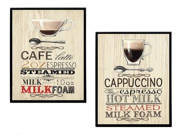 Jogo de quadros CAFÉ (Milk Foam)