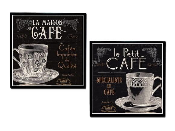 Jogo de Quadros Café preto