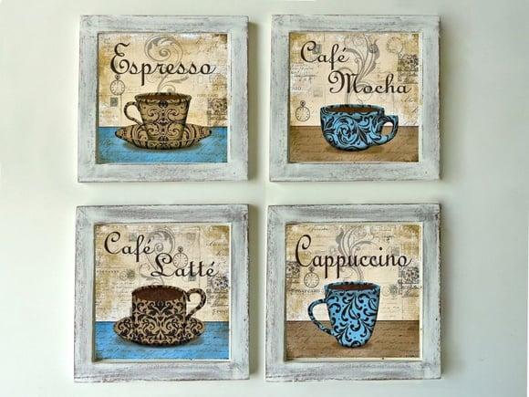 Jogo de Quadros Café Provençal