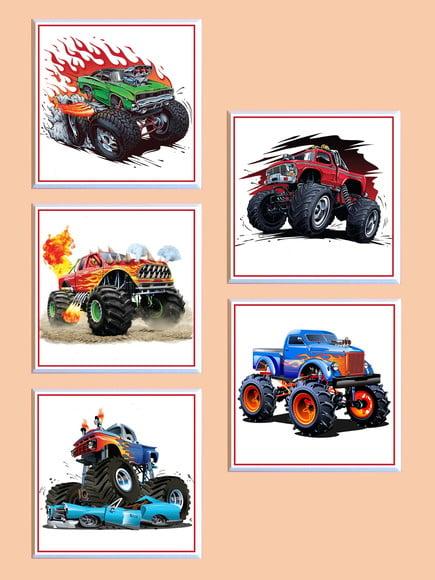 Jogo de Quadros Hot Wheels Monster Trucks