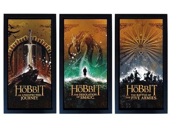 Jogo de Quadros o Hobbit Minimalista