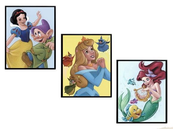 Jogo de Quadros Princesas