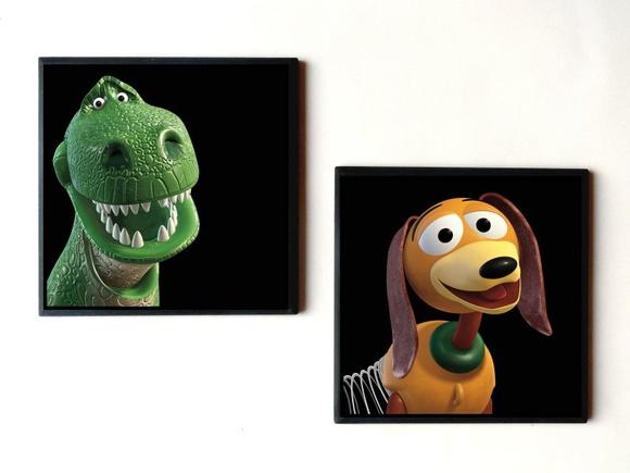 Jogo de Quadros Toy Story ( Woody e Buzz)