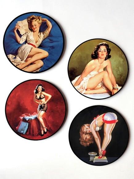 Kit de Placas Redondas Pinups