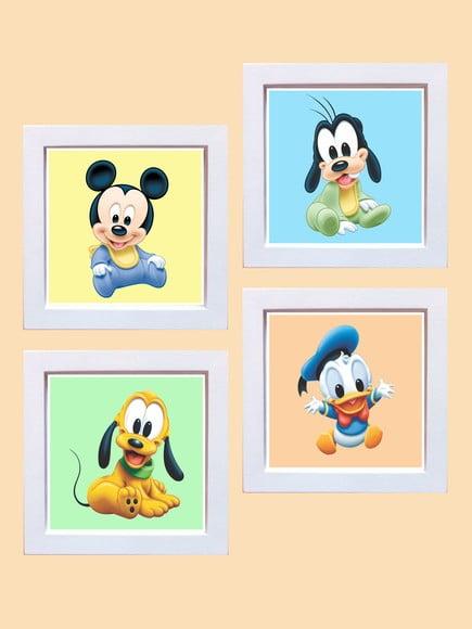 Kit de Quadrinhos Disney Babies Fundo Colorido