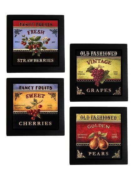 Kit de Quadros Frutas Vintage 2