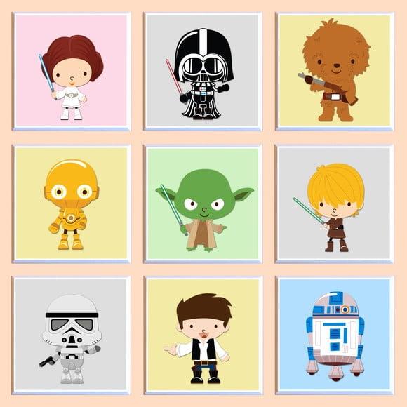 Kit de Quadros Star Wars Babies (coloridos)