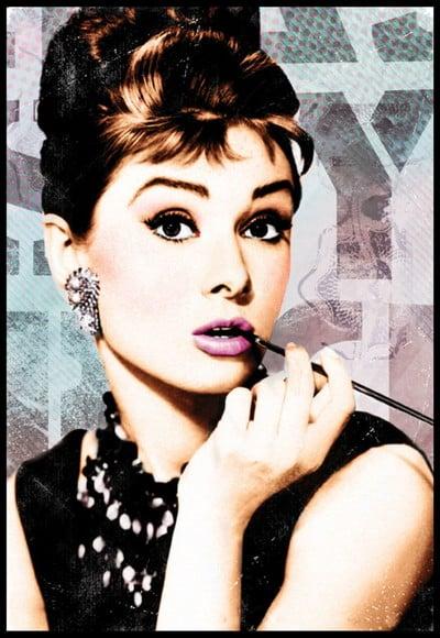 Placa Decorativa Audrey Pop Art