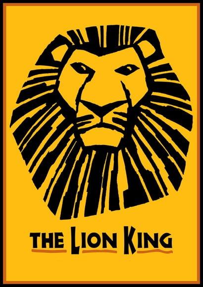 Placa Decorativa Broadway The Lion King