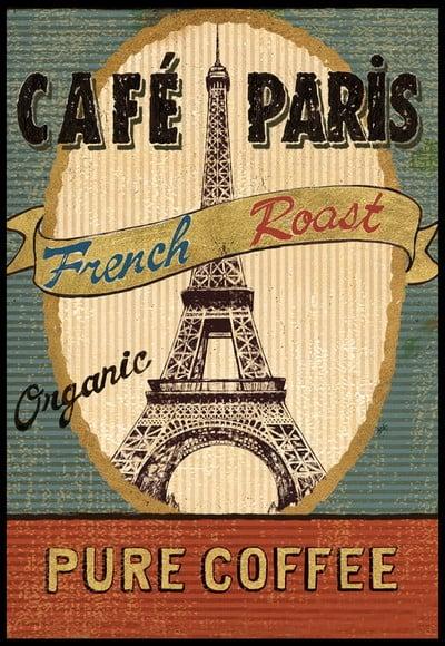 Placa Decorativa Café Paris