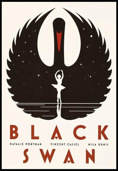 Placa Decorativa Cisne Negro