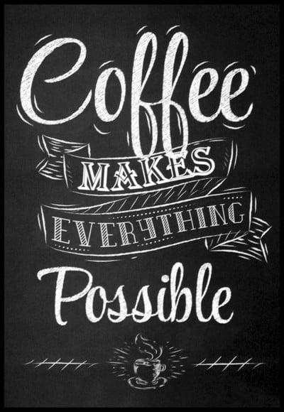 Placa Decorativa Coffee Makes