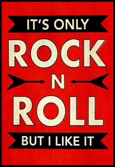Placa Decorativa It's Only Rock And Roll
