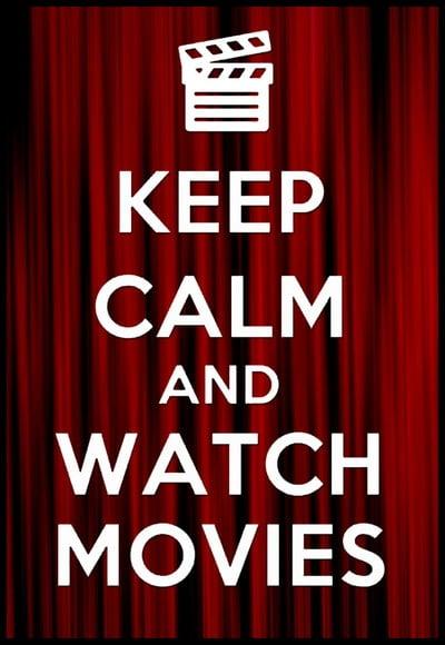 Placa Decorativa Keep Calm And Watch Movies