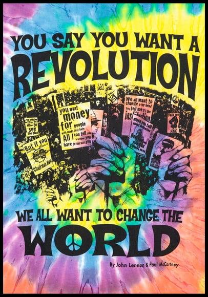 Placa Decorativa Letra Revolution