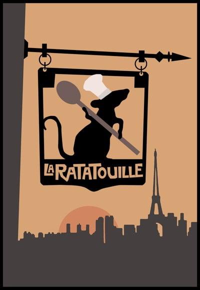 Placa Decorativa Ratatouille