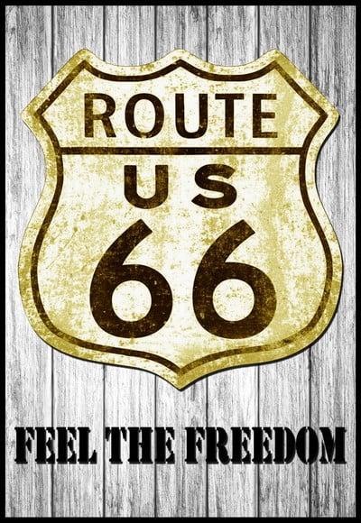 Placa Decorativa Route 66