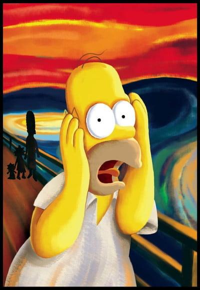 Placa Decorativa Simpson S o Grito