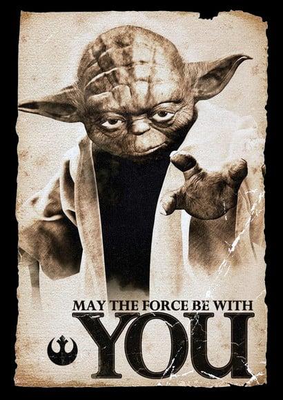 Placa Decorativa Star Wars Yoda (you)