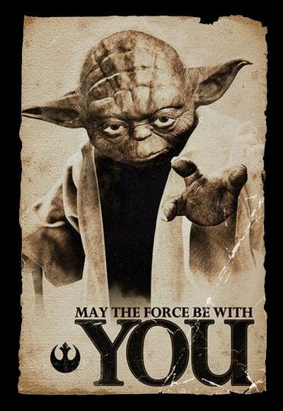 Placa Decorativa Star Wars Yoda (you)
