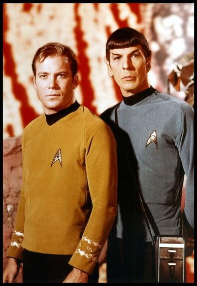 Placa Decorativa Startrek Kirk e Spock