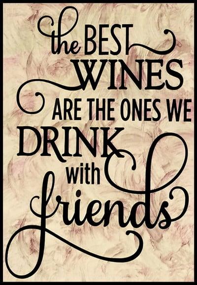 Placa Decorativa The Best Wines