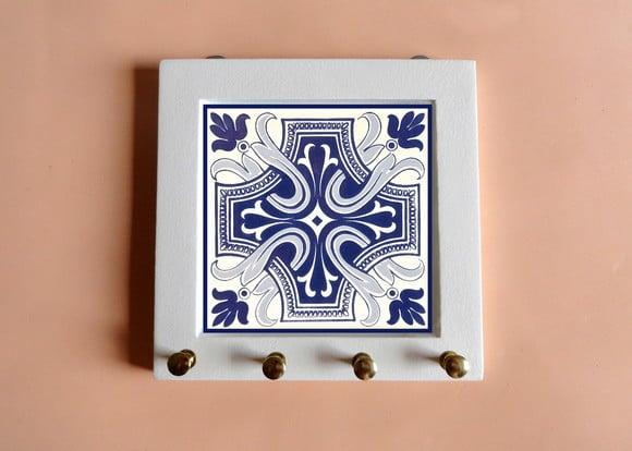Porta Chaves Azulejo Português 01