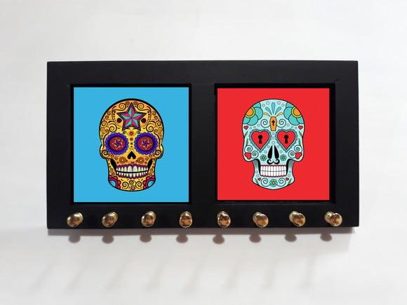 Porta Colar Caveiras Mexicanas