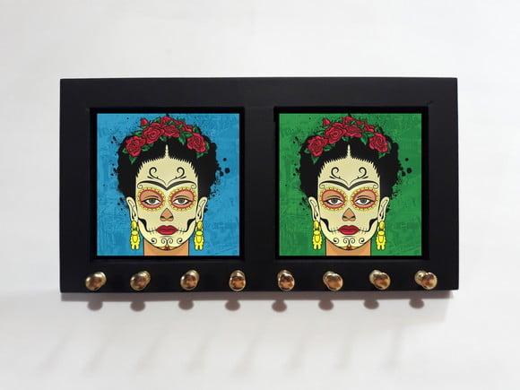 Porta Colar Frida Kahlo Caveira