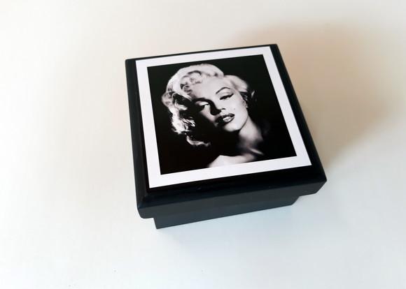 Porta Copos Marilyn Monroe Preto e Branco