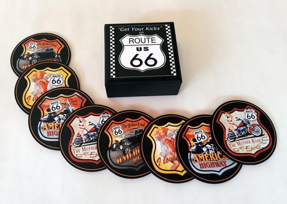 Porta Copos Route 66 002