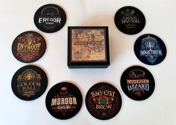 Porta Copos Senhor dos Anéis Cervejas da Terra Média
