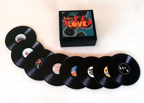 Porta Copos Vinil Beatle s Love